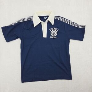 VTG 70s 80s ARTEX Polo Shirt Cornell University Sz Lg USA Made Rare See Pics